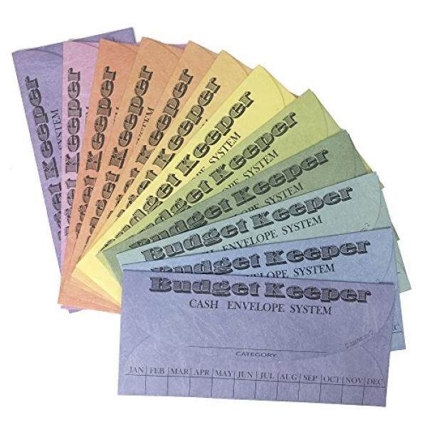 Amplop Tunai Sistem Anda Penganggaran atau Menyimpan Uang Budget Keeper, 12 Pack Aneka Warna, mata atau Udara Tahan-Internasional