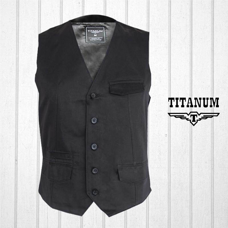 TITANUM BIG SIZE Combinations Vest TIM7005 (Black)