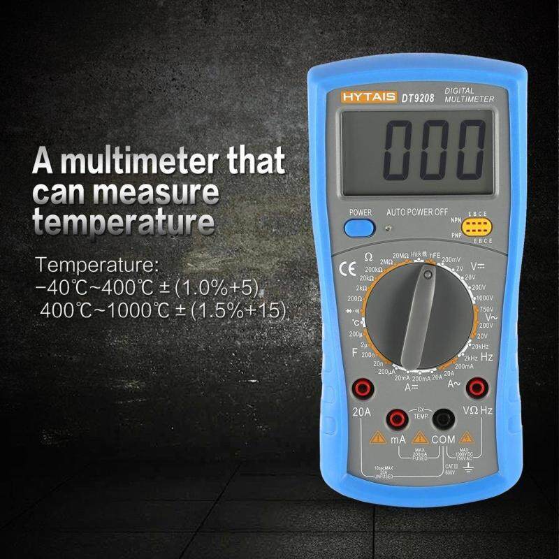 ELEC HYTAIS DT9208 Voltmeter Ammeter Ohmmeter Multimeter Volt AC DC Tester Meter