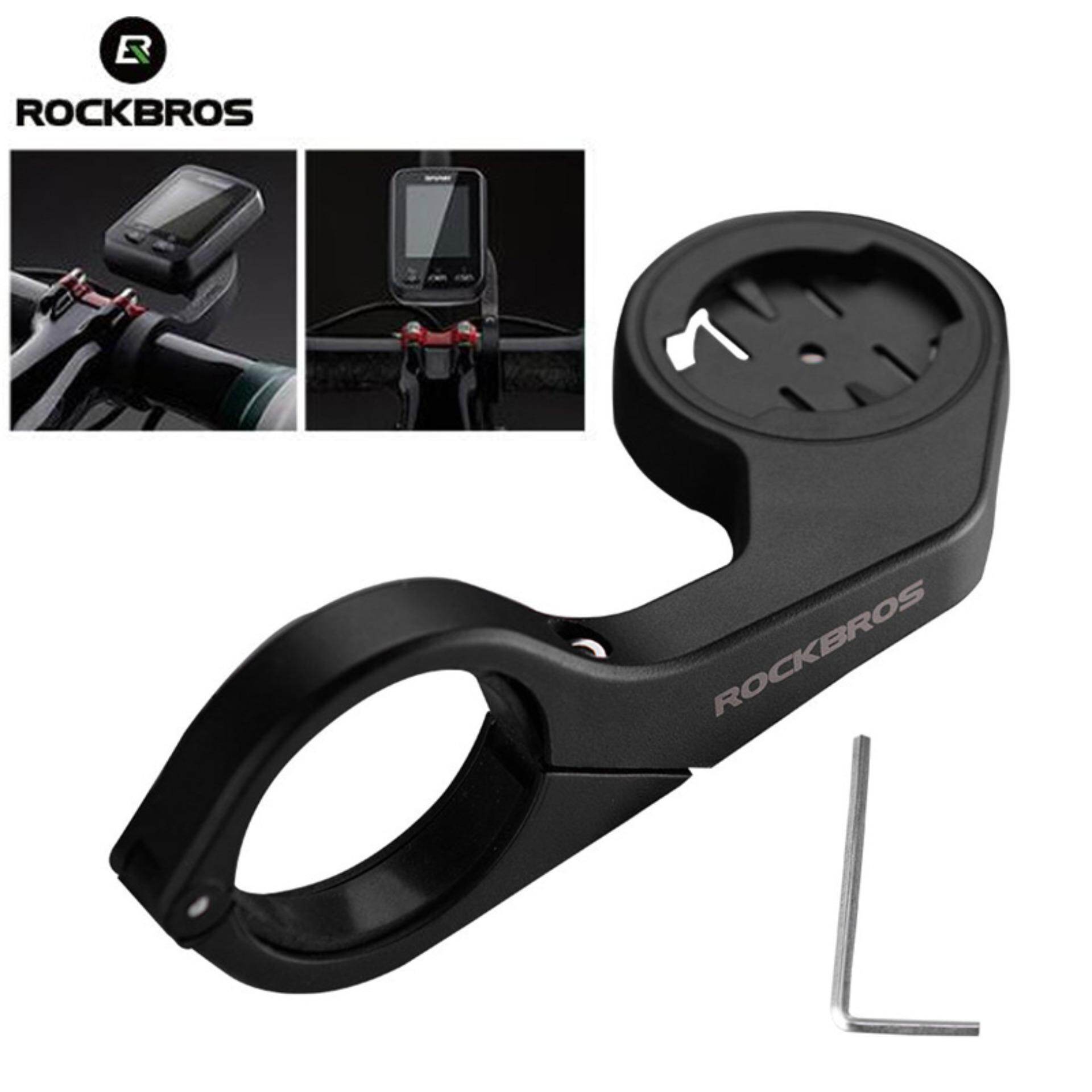 Rockbros giữ máy tính xe đạp xe đạp gps garmin 520 800 bryton 310 530 xe đạp mtb ghế mở rộng phụ kiện xe đạp tay lái cạnh