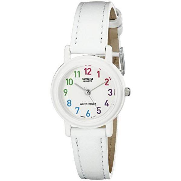 Casio Wanita LQ-139L-7BCF Analog Kuarsa Jepang Putih Sintetis Jam Tangan Kulit-Intl
