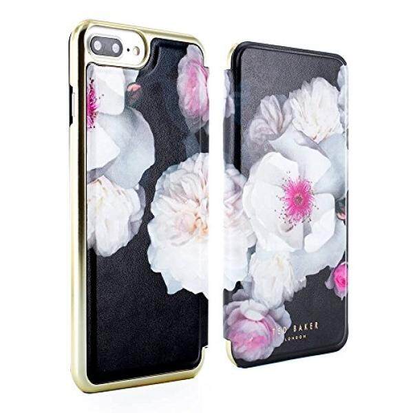 Ted Tukang Roti Resmi AW17 iPhone 8 Plus/7 Plus Case-Mewah Lipat-Belakang Magnetik Folio Sarung untuk wanita dengan Dibangun Di-Dalam Cermin Interior untuk Apple iPhone 8 Plus/7 Plus-Eleasse-Chelsea Hitam- internasional