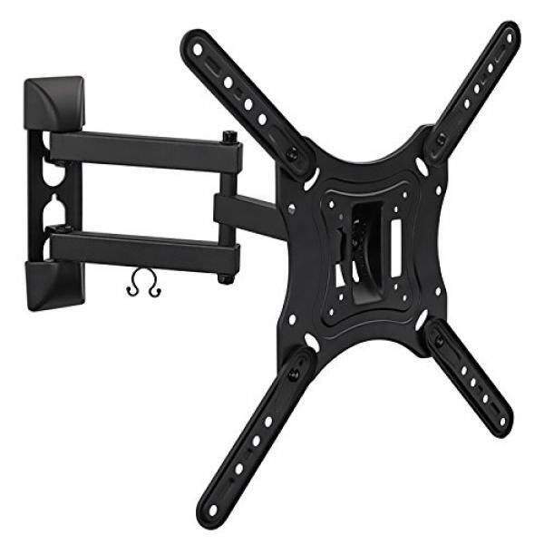 Mount-It! Full Motion TV Wall Mount Monitor Wall Bracket with Swivel and Articulating Tilt Arm, Fits 26 32 35 37 40 42 47 50 55 Inch LCD LED OLED Flat Screens up to 66 lbs and VESA 400x400 - intl
