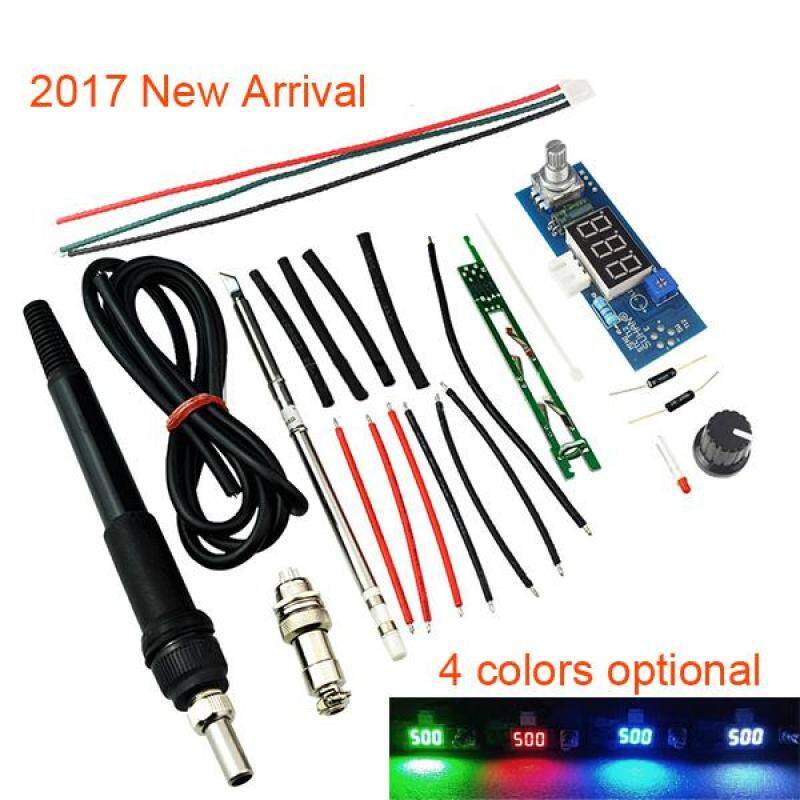 STC-T12 DIY Kits Electric Unit Digital Soldering Iron Station Temperature Controller Kits For HAKKO T12 Soldering Iron Station DIY Kits With LED Vibration Switch Green