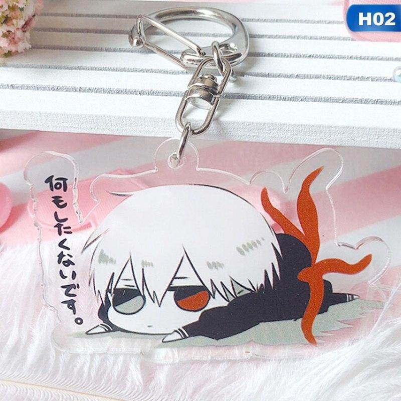 Fancyqube Tokyo Ghoul Acrylic Keychain Double Sided Acrylic Key Chain Anime Pendant Accessories Cartoon Key Ring