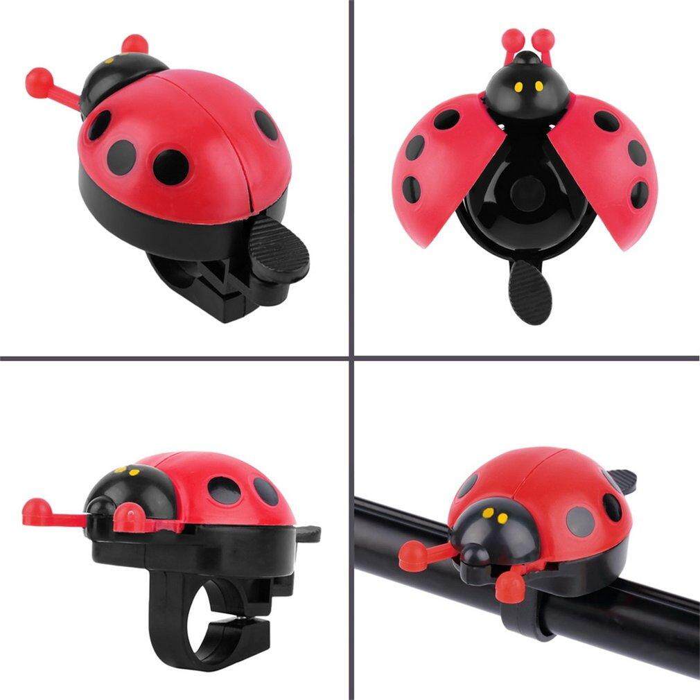 Lovely Kid Beetle Ladybug Ring Bell For Cycling Bicycle Bike Ride Horn Alarm - intl