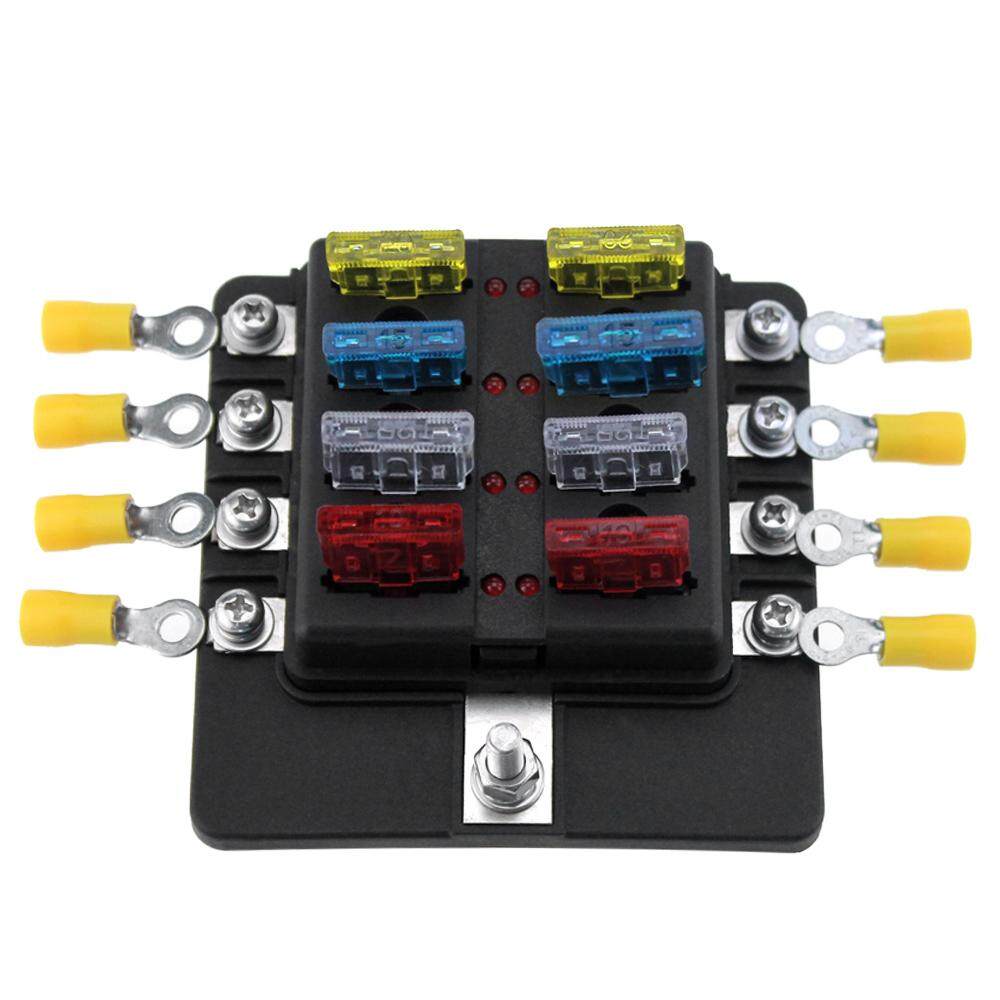 car fuse for sale auto fuse online brands, prices \u0026 reviews in 8 way blade fuse box holder fuse blocks with led indicator 10pcs fuses 10pcs connector terminals