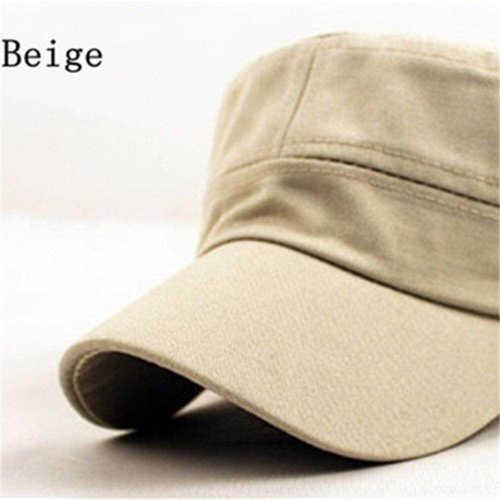 Sunnybest Unisex Topi Tentara Militer Panas Castro Cadet Topi Patroli Retro Disesuaikan