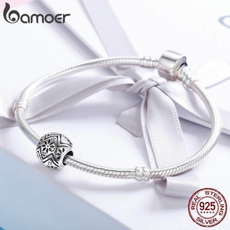 BAMOER Hot Sale Authentic 925 Sterling Silver Tree Of Life Snowflake Flower Round Beads Fit Women Bracelet DIY Jewelry SCC551 August 2018 - 5 BAMOER Hot Sale Authentic 925 Sterling Silver Tree of Life Snowflake Flower Round Beads fit Women Bracelet DIY Jewelry SCC551 - 5
