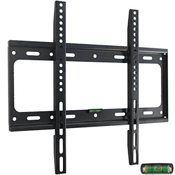 Ultra Slim TV Wall Mount Bracket for 32 37 39 40 42 43 46 48 50 51 55 inch Flat LCD LED Plasma HDTV Smart TV, Max VESA 400x400mm, Bubble Level Included - intl