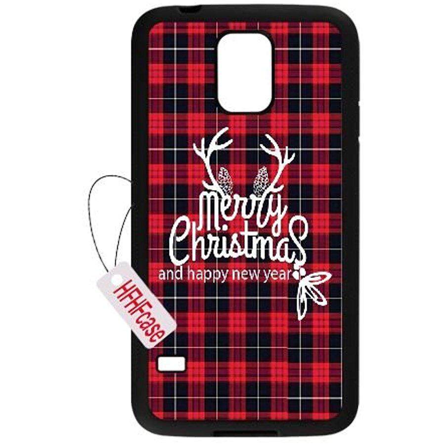 Hfhf Case Telepon Murah Case untuk Samsung Galaksi S5 I9600, selamat Hari Natal dan Selamat Tahun Baru Samsung Galaksi S5 I9600 Ponsel Case-Internasional