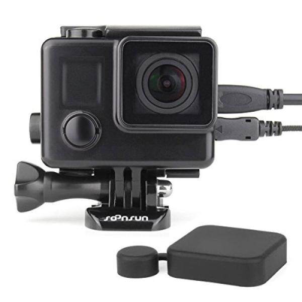 Soonsun Sisi Terbuka Blackout Housing Case untuk GoPro Hero4 Hero3 + Hero3 dengan Kerangka Pintu Belakang dan Lensa-Intl