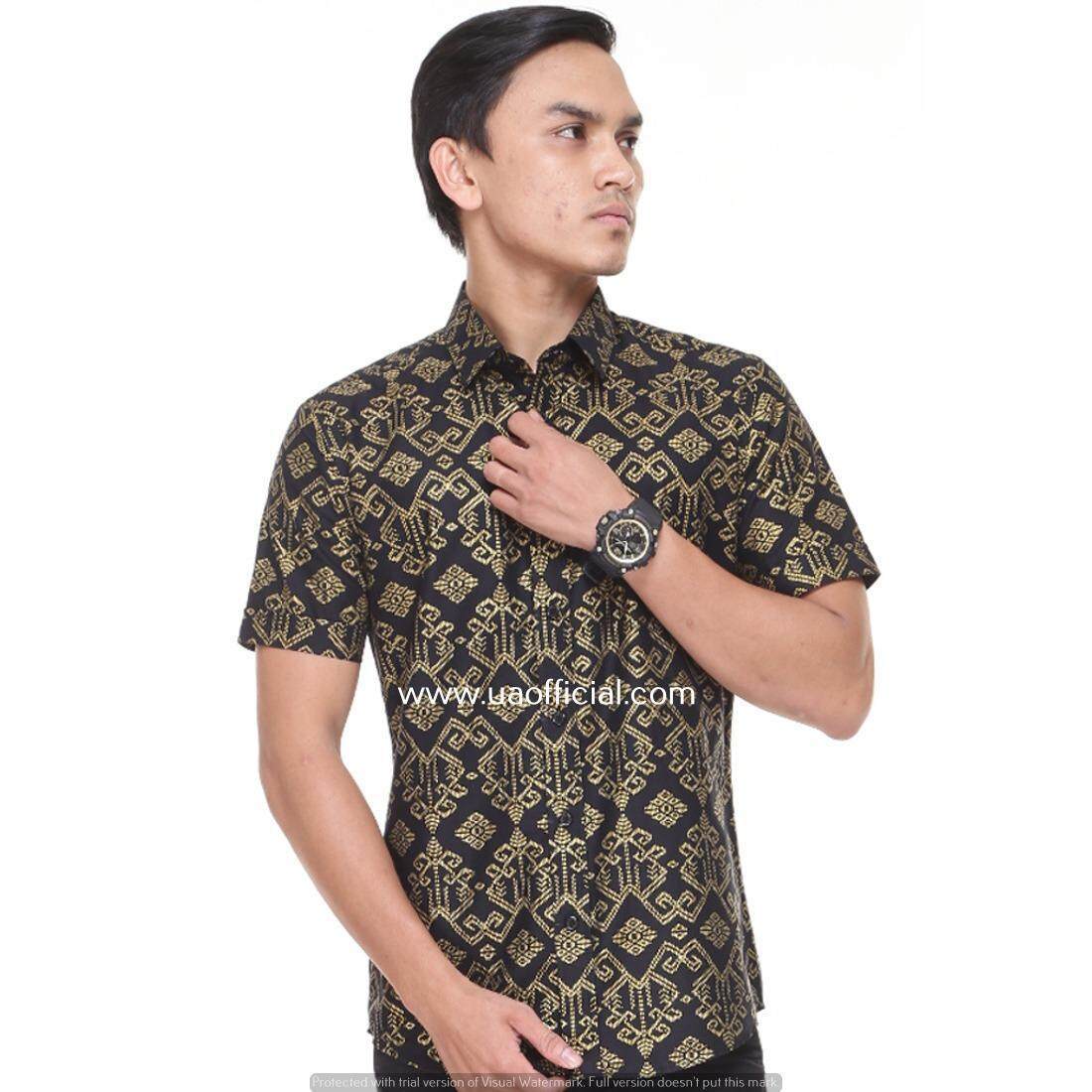 SHORT SLEEVE SHIRT UASSG01-011 (BLACK/ GOLD) August 2018 - 3 SHORT SLEEVE SHIRT UASSG01-011 (BLACK/ GOLD) - 3
