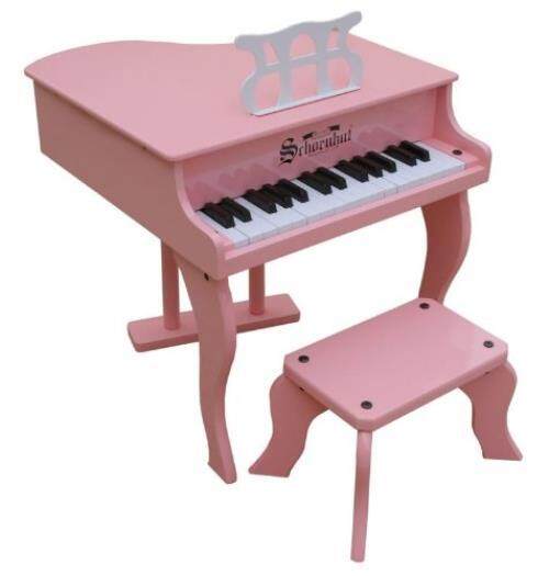 Schoenhut 30 Key Pink Fancy Baby Grand Piano - intl