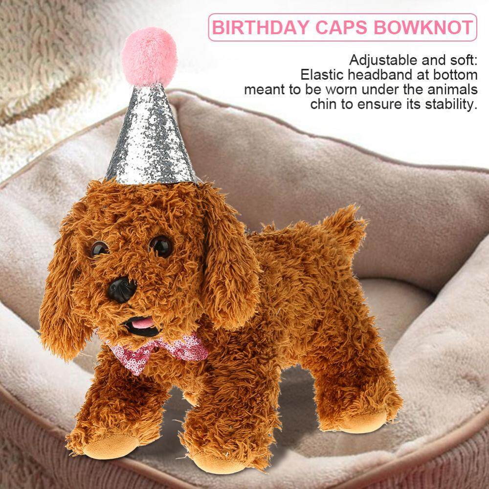 Cute Pet Cat Dog Birthday Caps Bowknot Party Costume Hat Bowknot Costume Headwear - Intl By Minxin