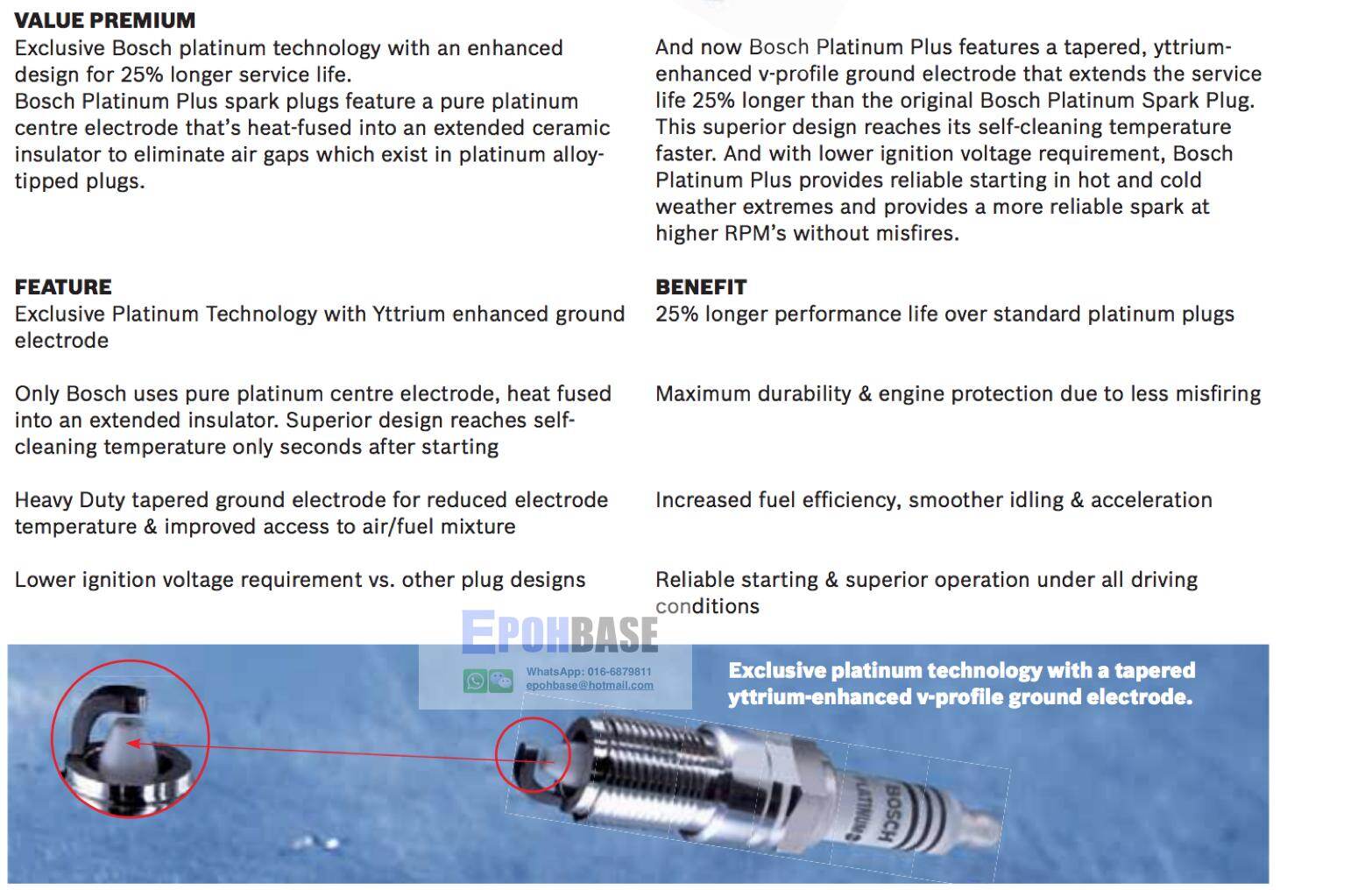 FR7KCX Bosch Super Plus Yttrium Spark Plug For Toyota 