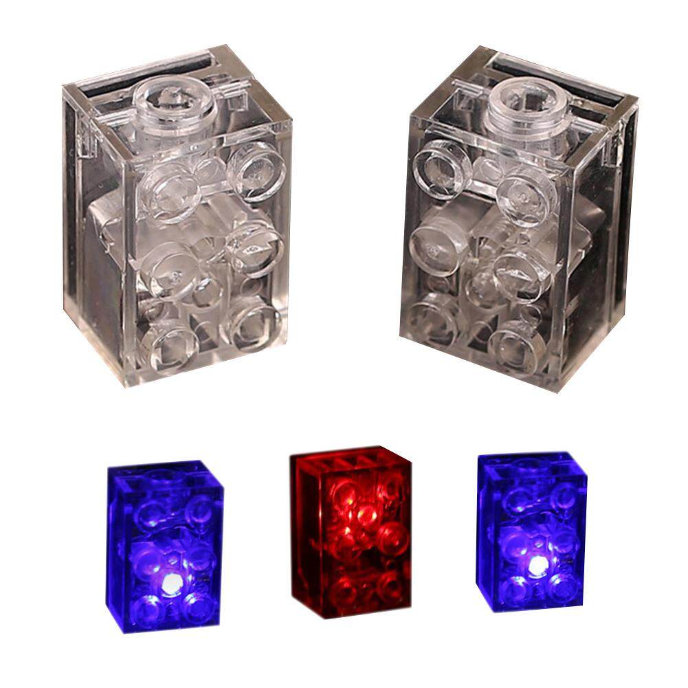 BINTANG 5 Pcs/pack Lampu LED Balok Susun Set Anak-anak Kreatif Colorful Berkedip DIY Mainan Batu Bata