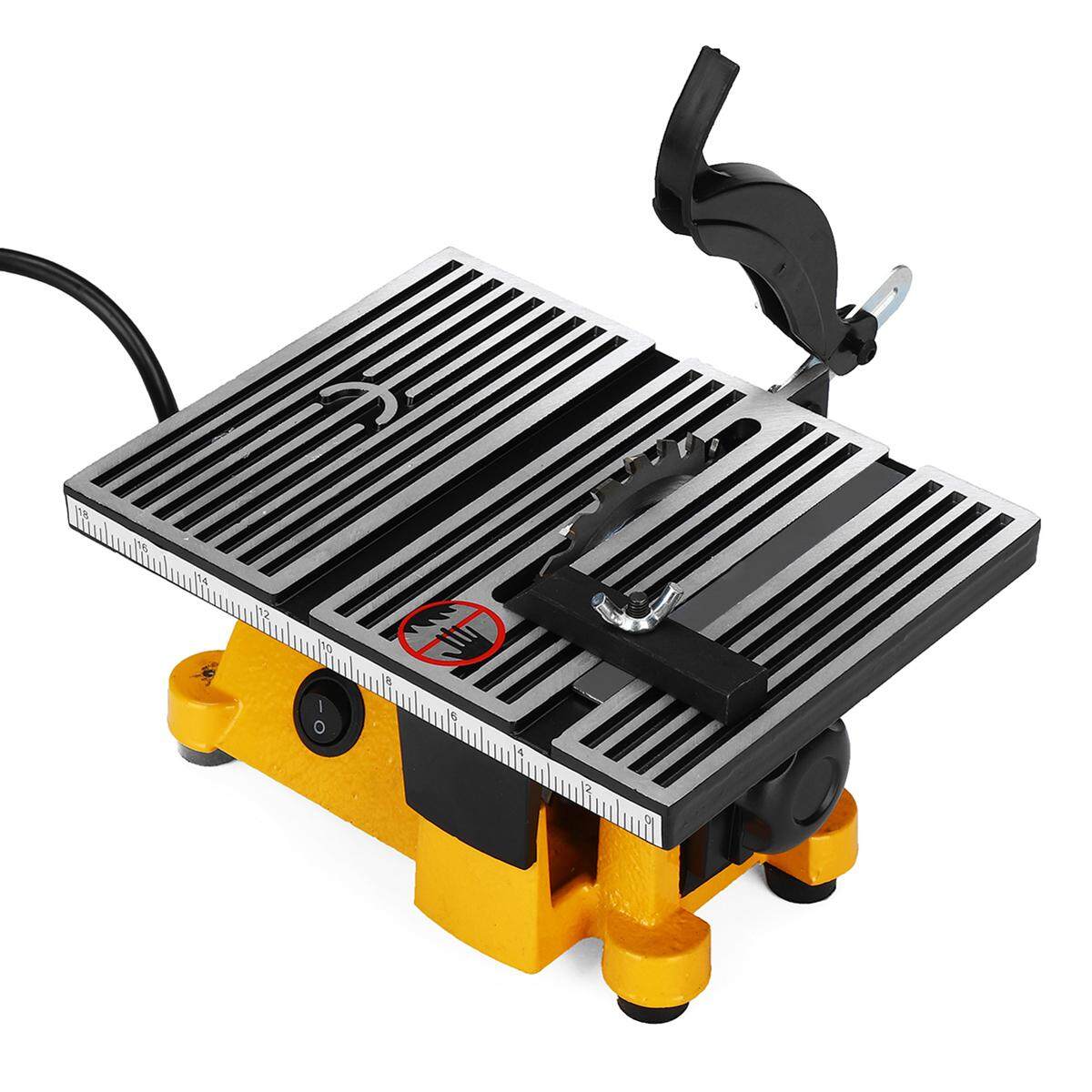 Raitool Mini Meja Gergaji PCB Akrilik Mesin Pemotong DIY Model Logam Menggergaji Kayu Kerja Gergaji EU Steker-Internasional