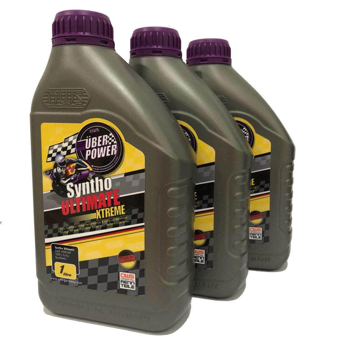 3 x 1 Liter OWS 10W60 100% Fully-Synthetic ULTIMATE XTREME For Motorcycle