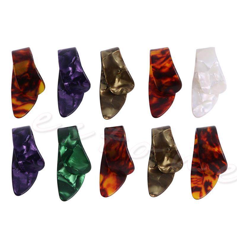10Pcs Celluloid Guitar Thumb Picks Finger Plectrum Band Mix Color Liparite Set Malaysia