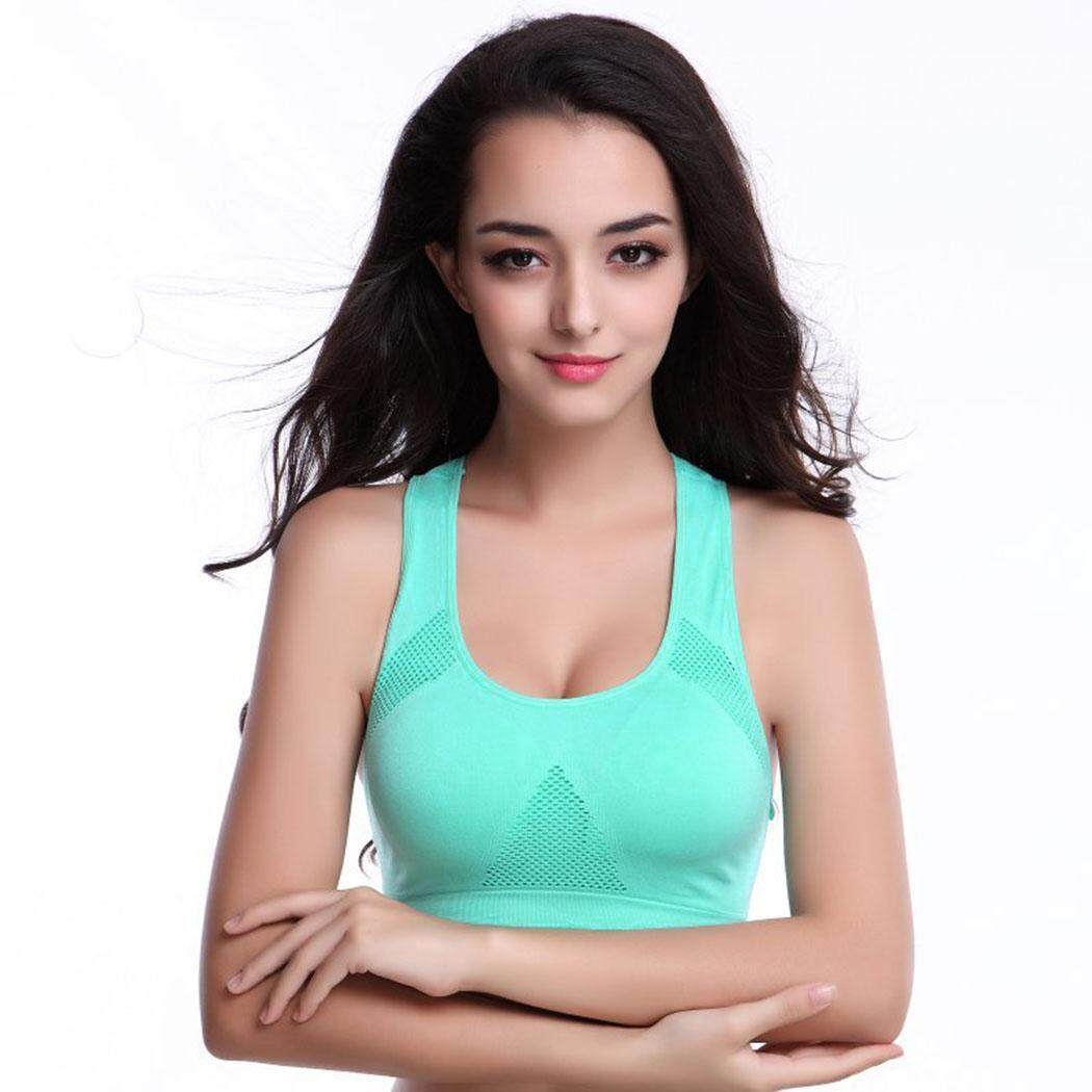 Cyber Women Padded Seamless Breathable Yoya Fitness Sports Racerback Bra - intl