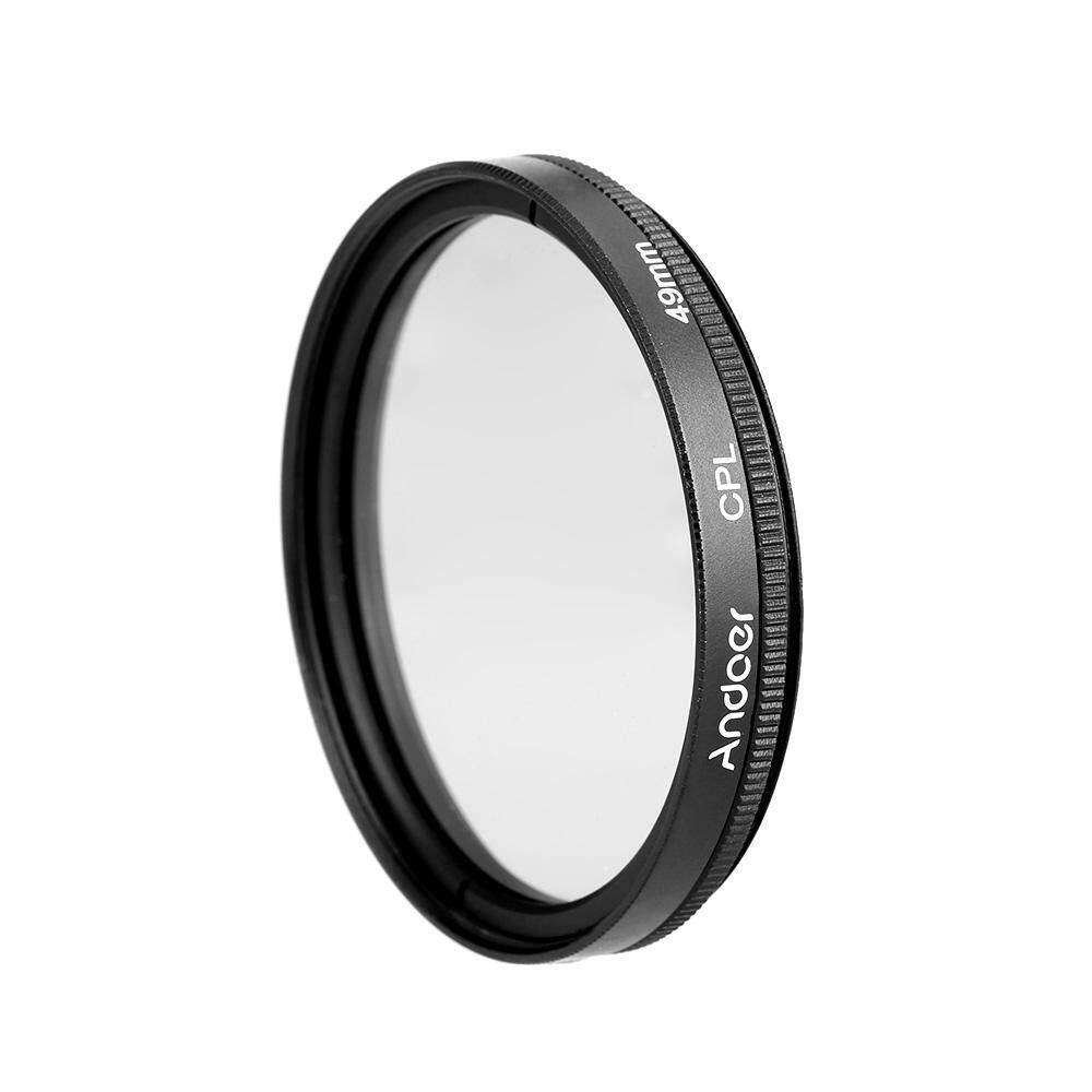 Andoer 49 Mm Digital Slim Lingkaran CPL Polarizer Polarisasi Kaca Penyaring untuk Canon Nikon Sony DSLR Lensa Kamera-Intl