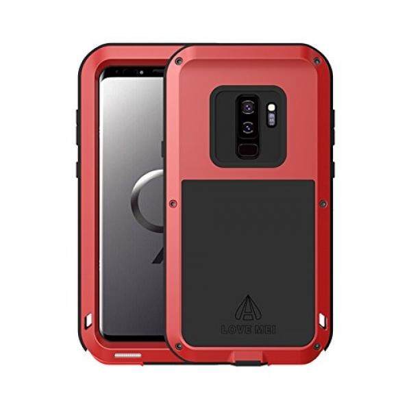 Samsung Galaxy S9 Plus Case,Bpowe Super Shockproof Silicone Aluminum Metal Armor Tank Heavy Duty sturdy Protector Cover Hard Case for Samsung Galaxy S9 Plus 6.2inch - intl