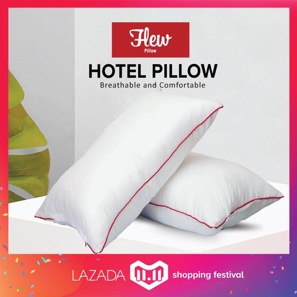 FLEW 100% Polyester Fibre Pillow with Piping - 72cm x 45cm