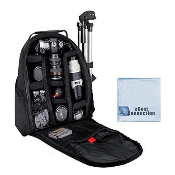 Fotografer Kamera Digital/Kamera Video Tas Ransel Berbantalan untuk Canon 70D, 60D, 6D, 7D, 40D, 30D, 20D, 1D, 1DC, 1DS, 1DX dan Lebih... + Microfiber Kain-Intl