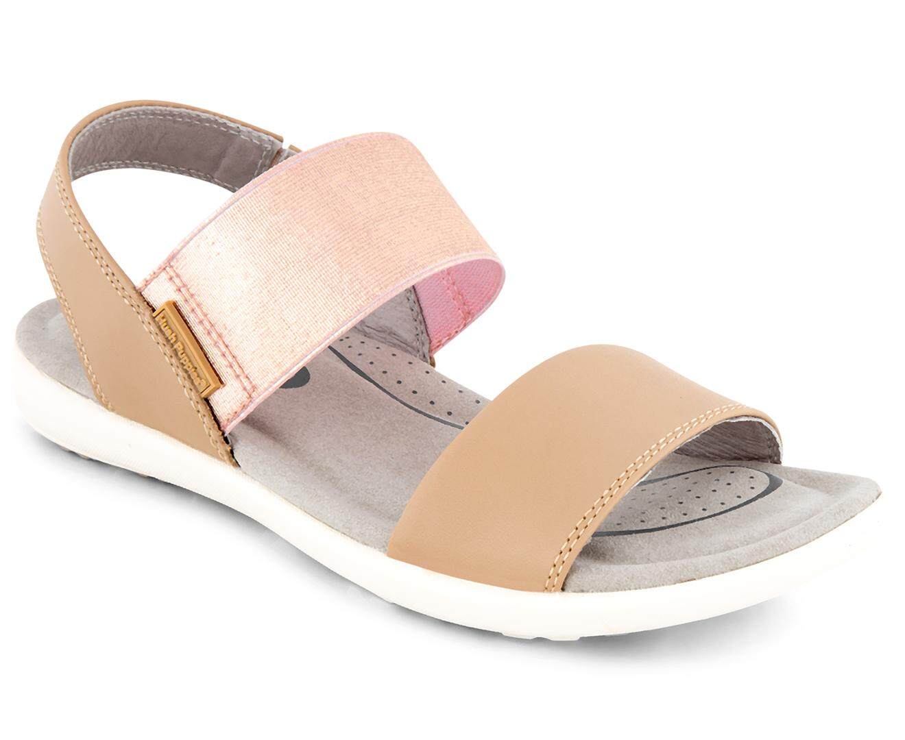 Hush Puppies Wanita Lauper Sandal Nude/Mawar Emas-Internasional