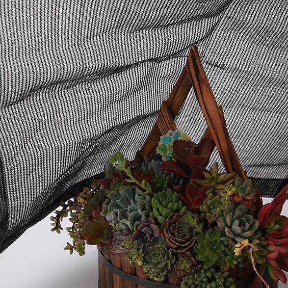 Sun Shade Sail Outdoor 70% UV Block Awning Canopy Mesh Net Shade Cloth Black 1x2m - intl