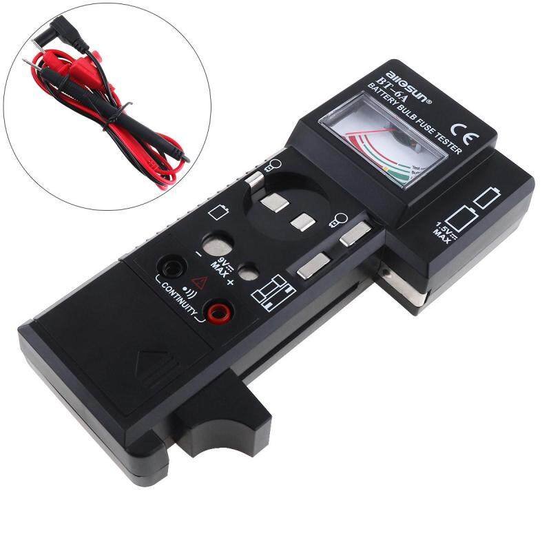 Portable BT6A 3 IN 1 Digital High Precision Multi-purpose Battery Bulb Fuse Tester with One Pair Test Pen for Battery / Light Bulb / Fuse