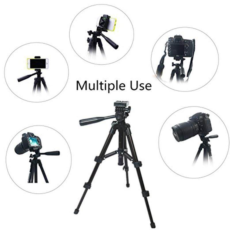 Fuan Tripod Kamera Selfie Dapat Diperpanjang 4 Bagian dengan Membawa Tas untuk Canon Kamera Nikon Camcorder