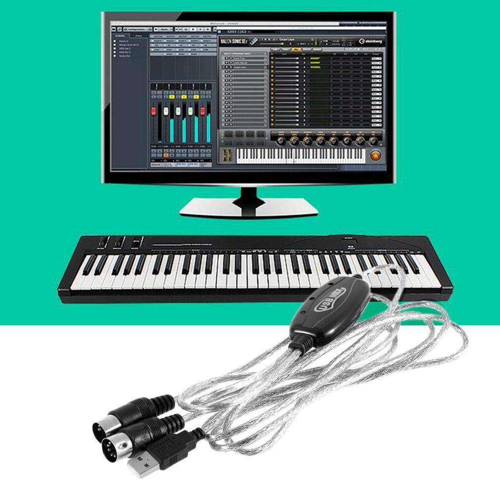 ERA Baru USB In-Out MIDI Antarmuka Kabel Converter PC untuk Musik Keyboard Kabel-Intl