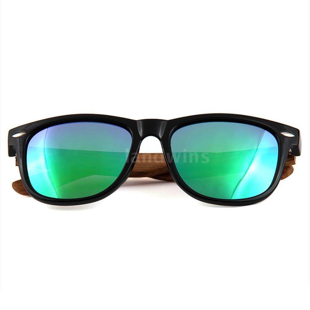 Fashion Wayfarer Natural Wooden Sunglasses with Polarized Lenses for Men and Women - intl