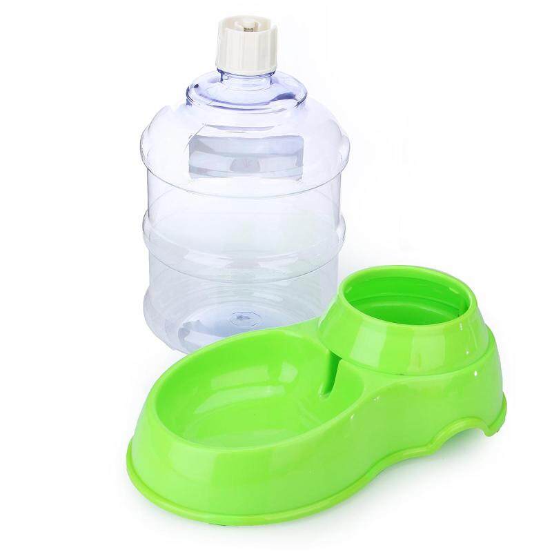 1 Chiếc Bình Nước Thức Ăn Vật Nuôi Tự Động Lớn Dụng Cụ Cho Chó Mèo Ăn Bát Uống Nước Đĩa 3,5 L Màu Xanh Lá Cây Không Độc Hại Thân Thiện Với Môi Trường-Màu Xanh Lá Cây
