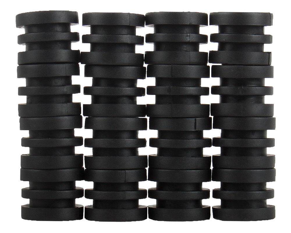 foorvof Anticollision 5/8 Inch Foosball Rods Rubber Bumpers For Foosball Table (Black)