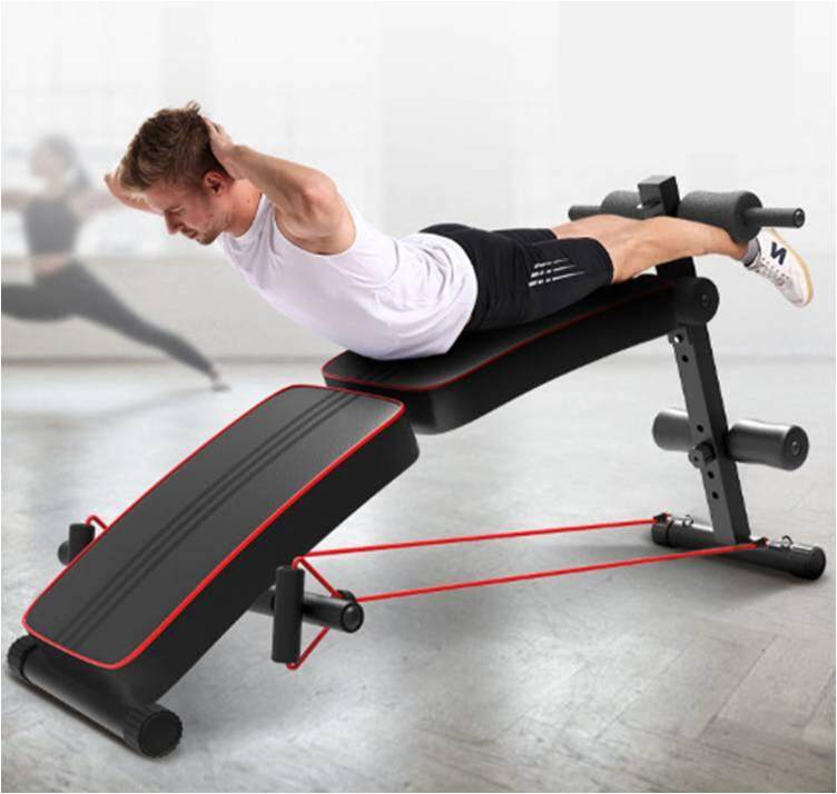 DDS Gym Foldable Advanced Multi-Function Fitness Gym Sit Up Bench with ...