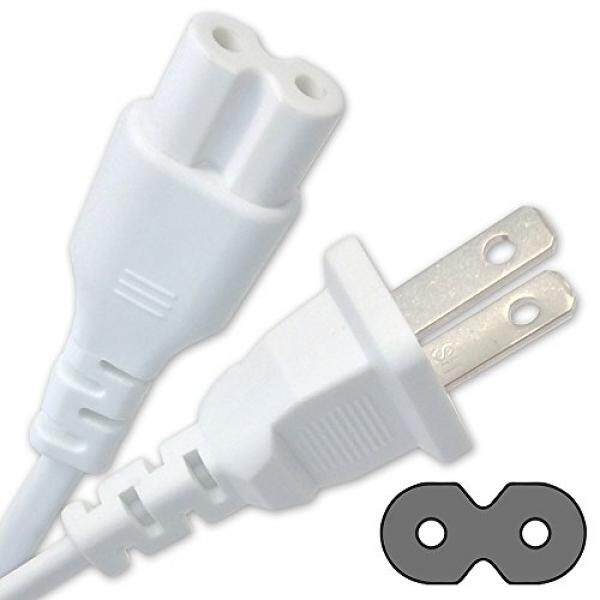 10Ft Long 2 Prongs Cord Cable Plug White for Samsung TV UN46F6400AF UN46FH6030F UN48H6350AF - intl