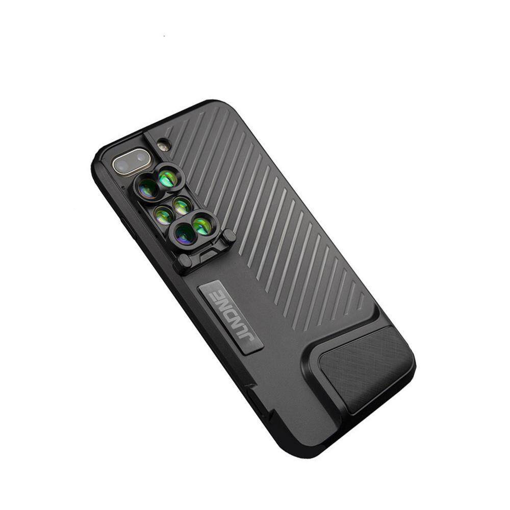 Niceeshop Lensa Optik Sistem 6-In-1 Casing Ponsel Shell Pelindung Case dengan Fisheye, DSLR, wide-Angle, Macro dan Super Makro untuk iPhone 7 Plus/8 Plus-Intl