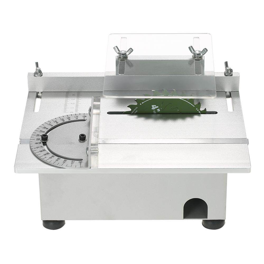 100 W Mini Meja Gergaji Aluminium Mini Ature Multi-fungsi DIY Woodworking Bench Gergaji 7000 Rpm PCB Pemotong Carpentry gergaji Mesin Cutting Mesin Presisi Model Gergaji DC 12-24 V-Internasional