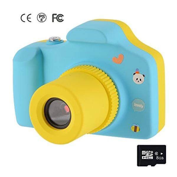 Memoru Mini 1.5 Inci Layar HD Anak Digital Kamera Aksi Camcorder dengan 8 GB Kartu (Biru) untuk Ulang Tahun Lucu/Natal Hadiah-Intl