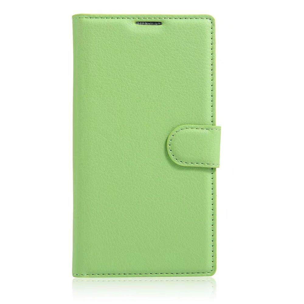 Leather Flip Cover Wallet Card Holder Case For Alcatel POP C9 / OT7047 - intl