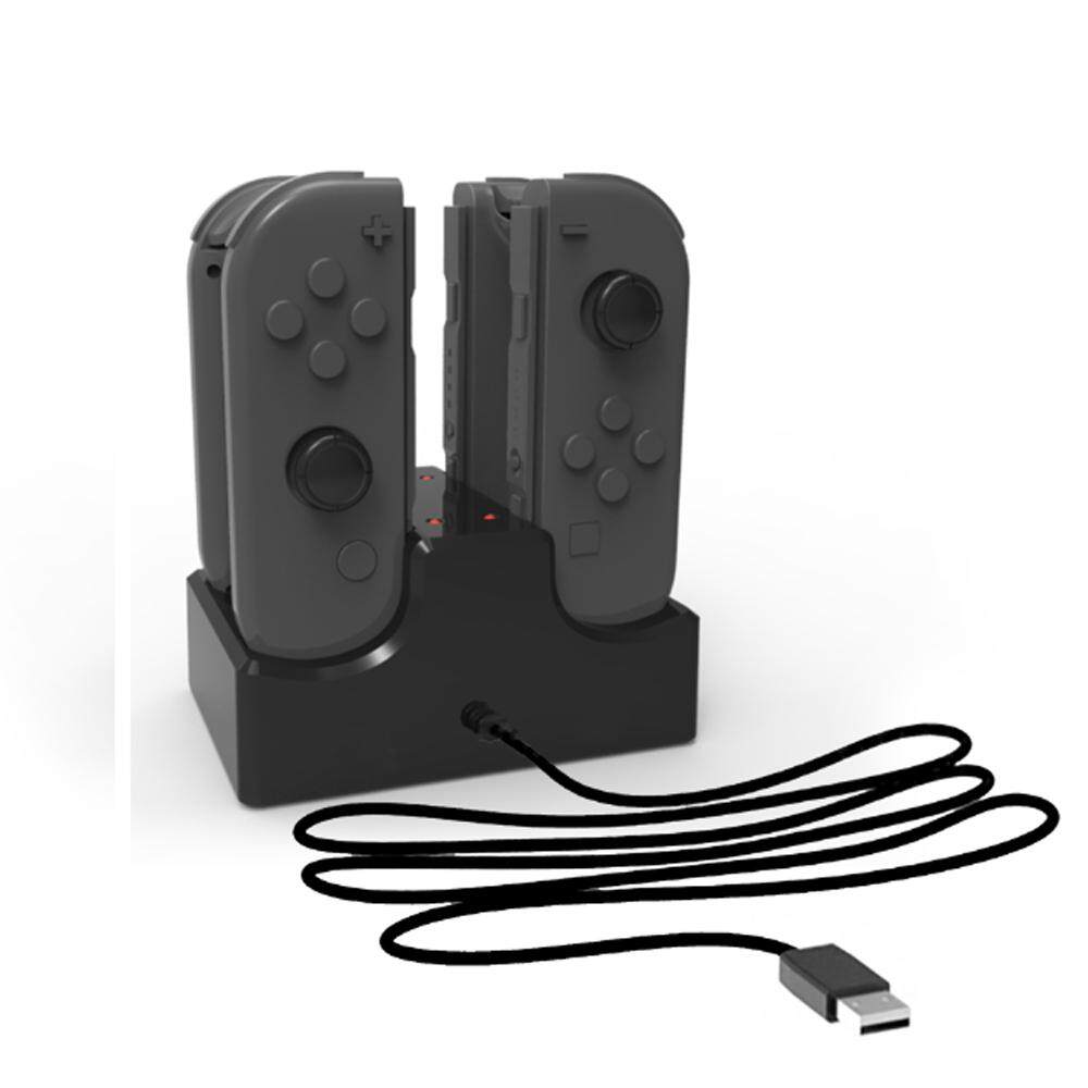 Nagostore Pengisian Station 4 Dalam 1 Joy-kontra Pengisian Dock untuk Nintendo Sakelar NS-Internasional
