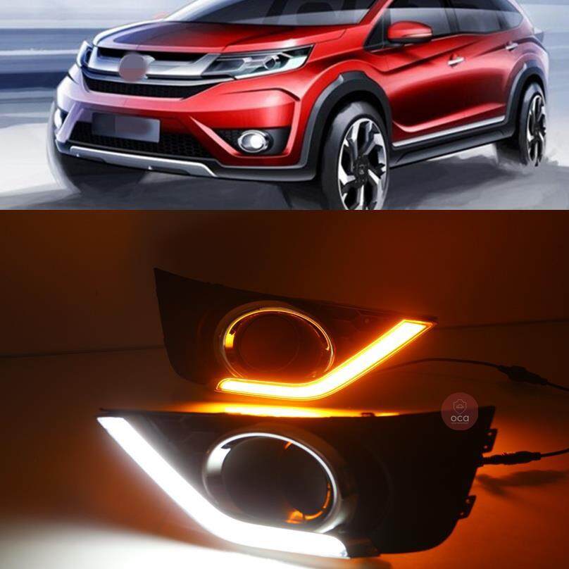 Daylight Fog Lamp Frame LED 2-tone Running LED Bar for Honda HRV