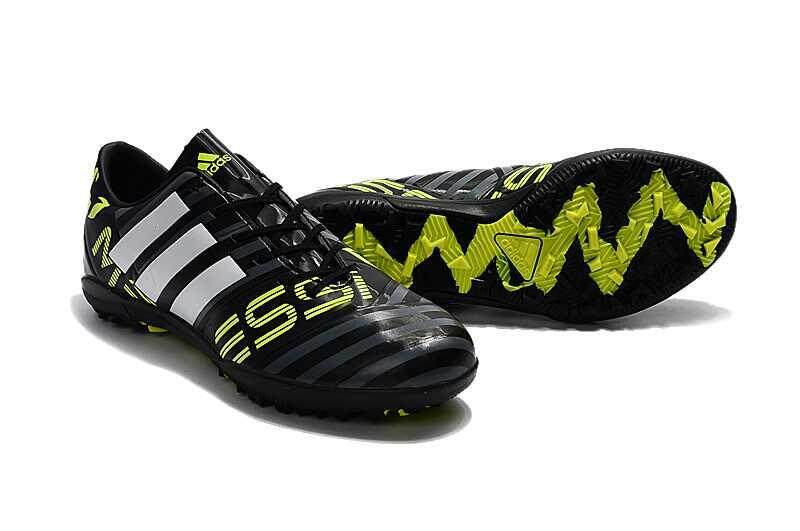Asli Adids Kinerja Pria Nemeziz Messi Tango 17.3 TF Cleat Sepakbola Klasik Pria Sepatu Sepak Bola Pemuda Hitam/Putih/ kuning Nemeziz Messi Tango 17.3 Rumput ACC Sepatu Sepak Bola-Intl