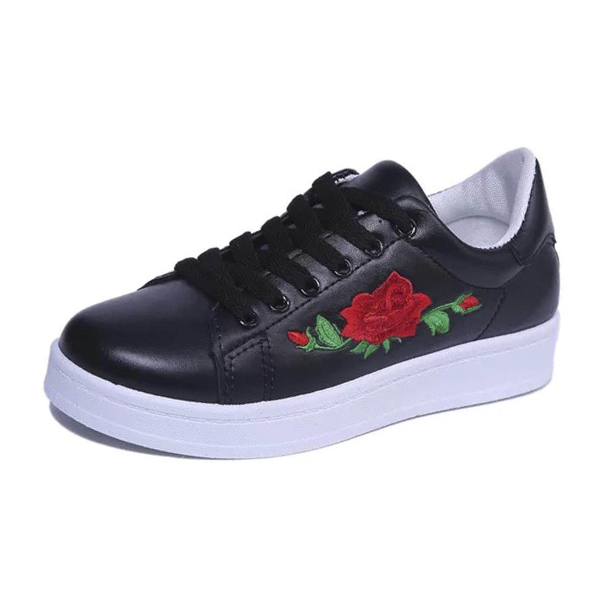 HEUS Rose Embroidery Sneaker (Smaller Cutting)
