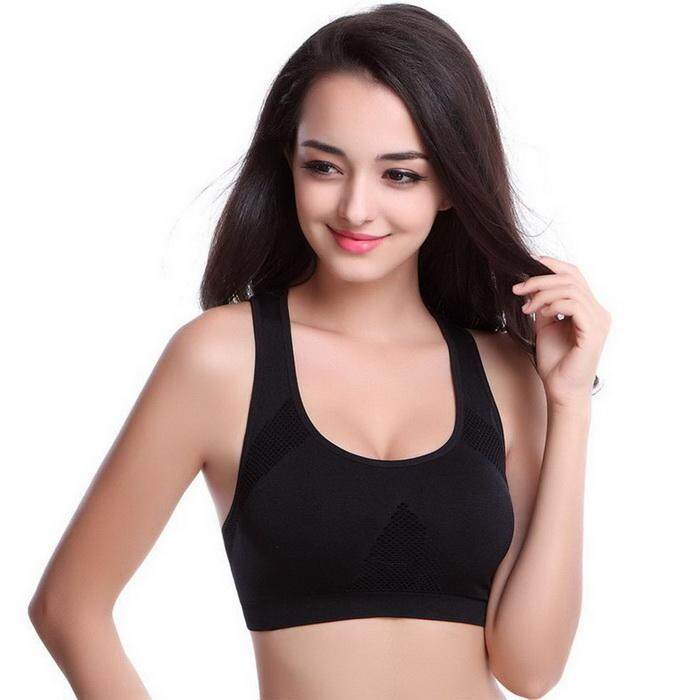 Linemart Women Padded Seamless Breathable Yoya Fitness Sports Racerback Bra - intl