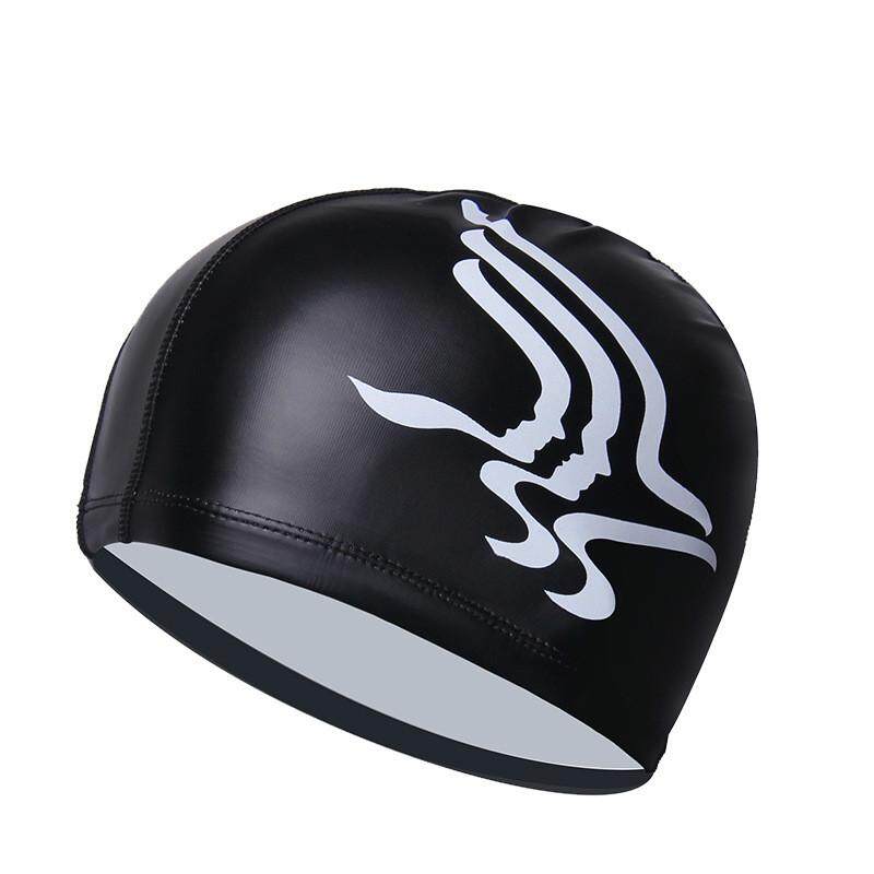 Jual Panas-Topi Renang Berkualitas Tinggi PU Pria Wanita Dewasa Rambut Anti-Air Tabir Surya Meningkatkan Modis Telinga Renang Profesional tutup-Internasional