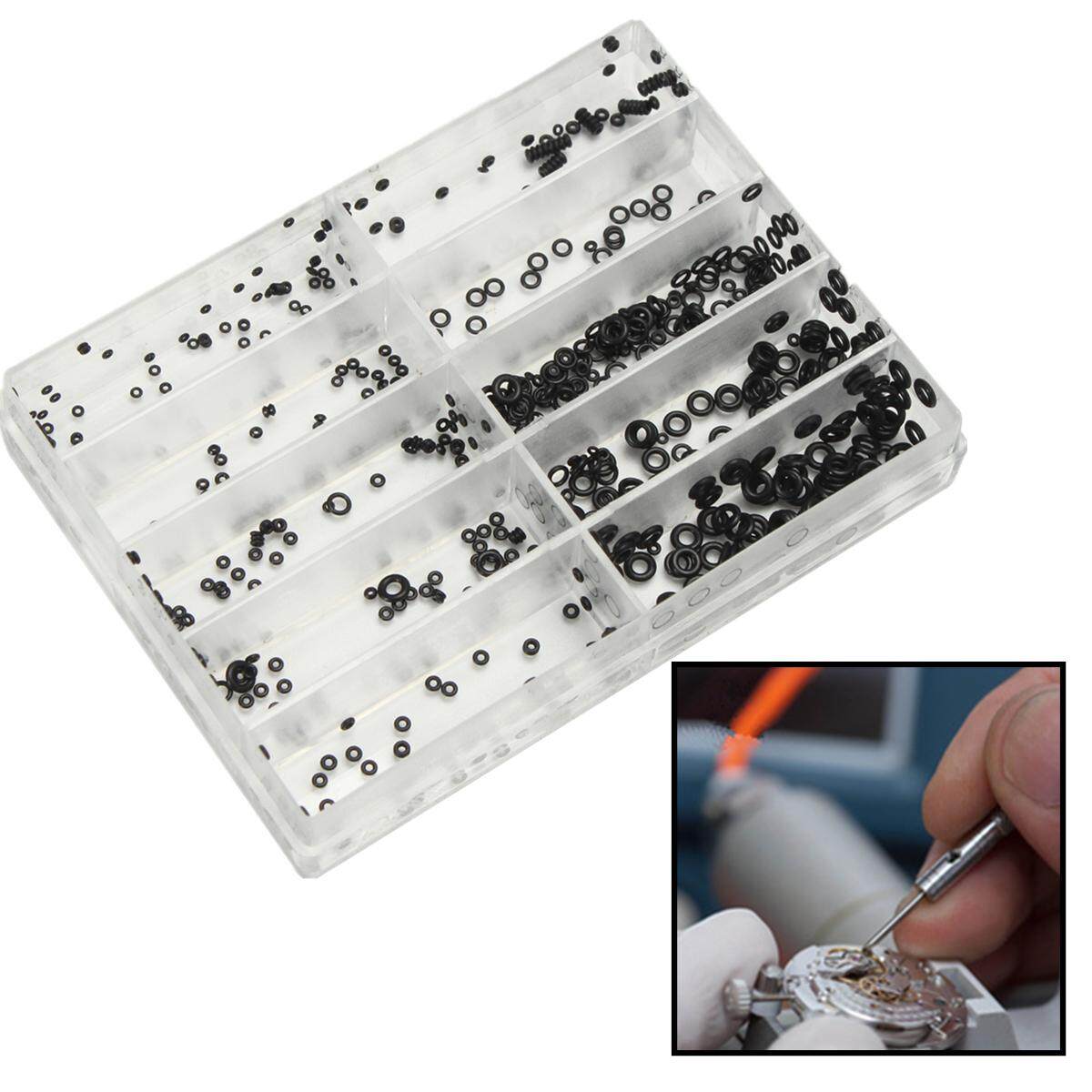 500 Pcs Mesin Cuci Karet O-ring Nonton Mahkota 1.4-3.6 Mm untuk Anti-Air Jam Tangan Segel-Internasional